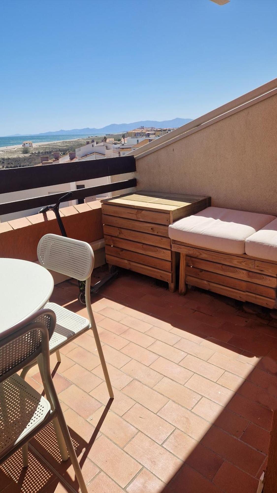 Appt T1 Bis, Terrasse Face Mer, Renove, Climatise 루케이트 외부 사진